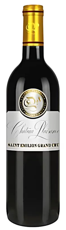 Château Plaisance Saint-Émilion Grand Cru Weinflasche zeigt Terroir-Mischung